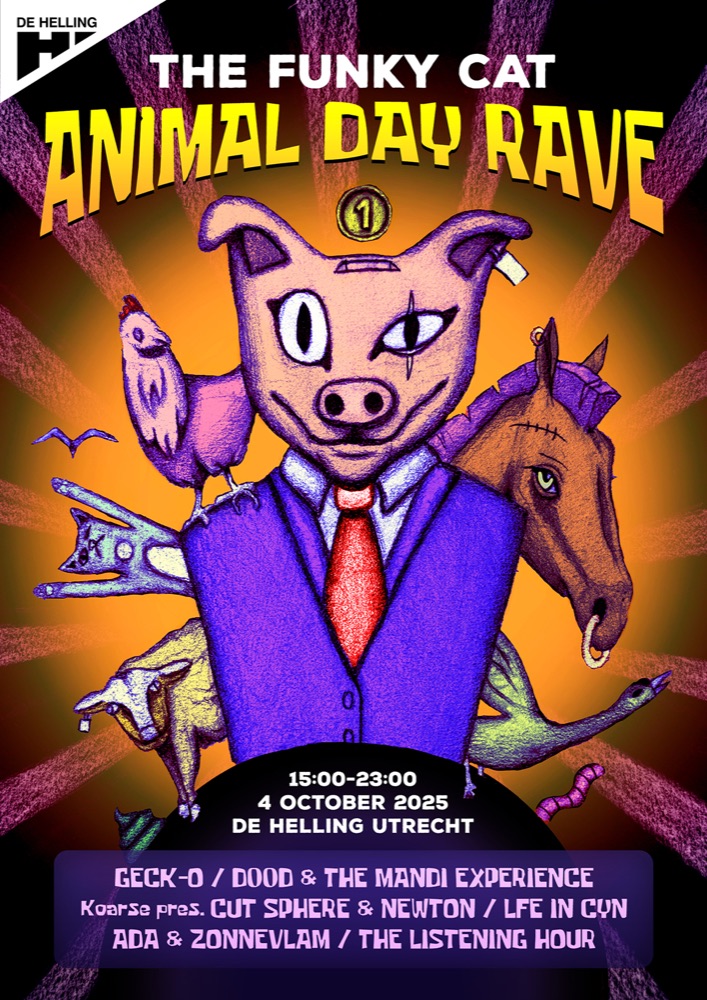 Animal Day Rave poster