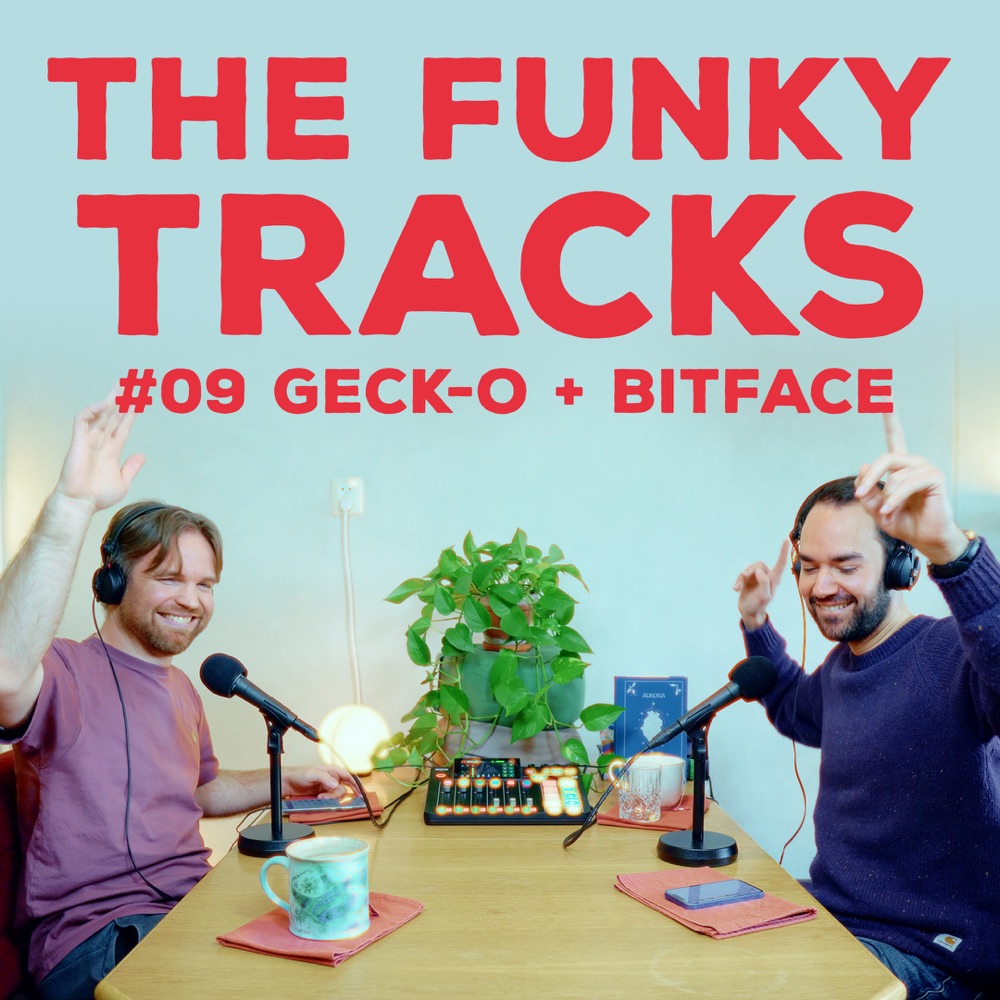 Geck-o and bitface behind the decks in the studio